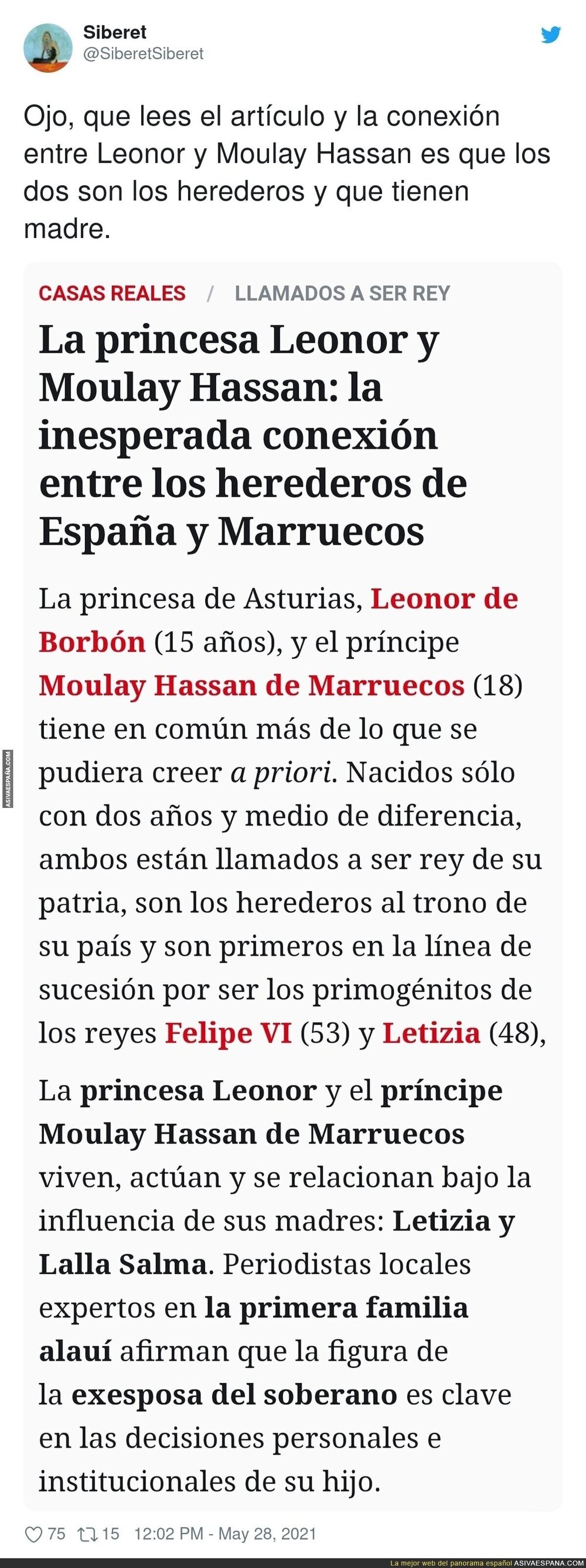 La tremenda conexión que hay entre la princesa Leonor y Moulay Hassan según este diario