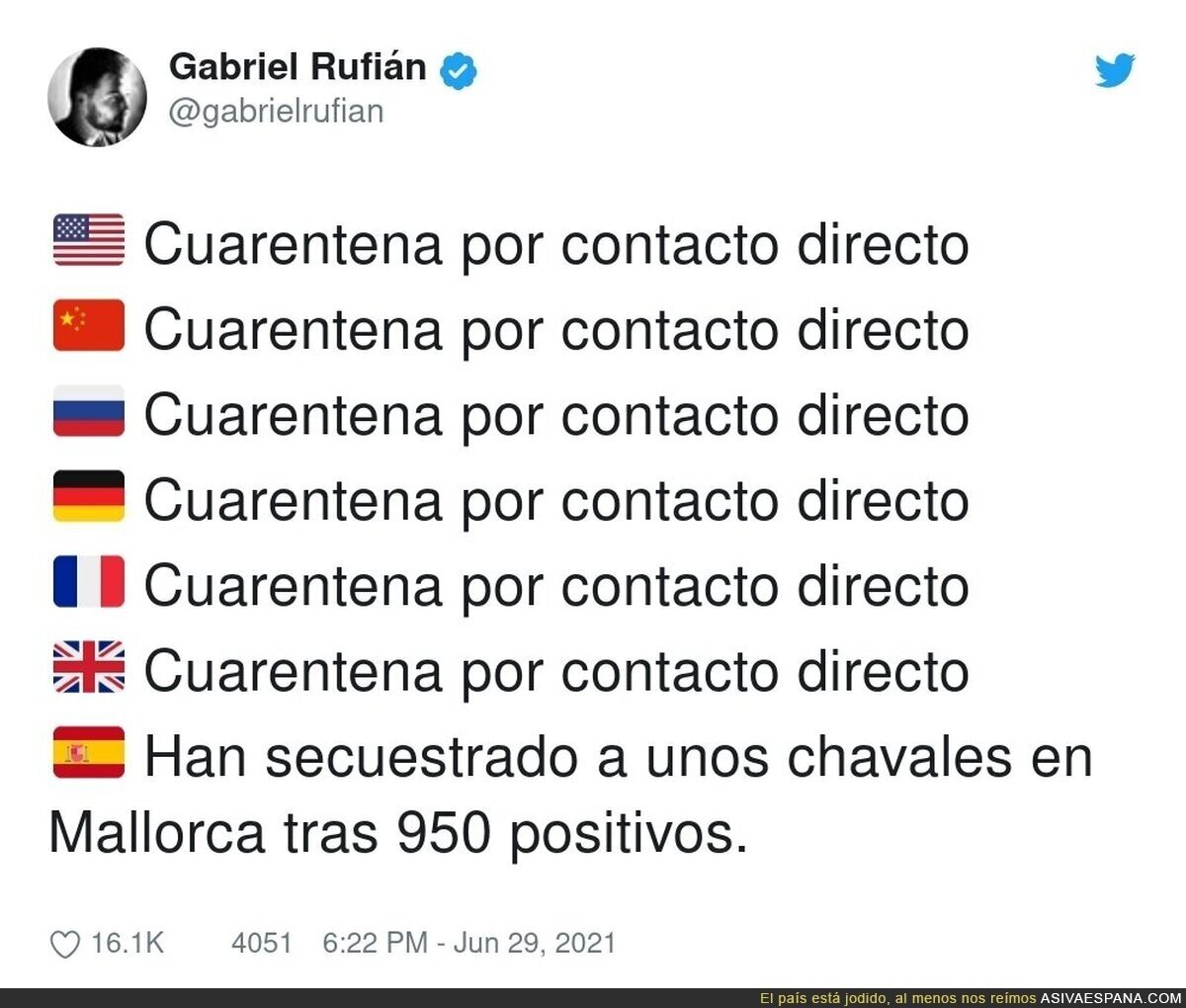 Es totalmente surrealista como se analiza todo en España