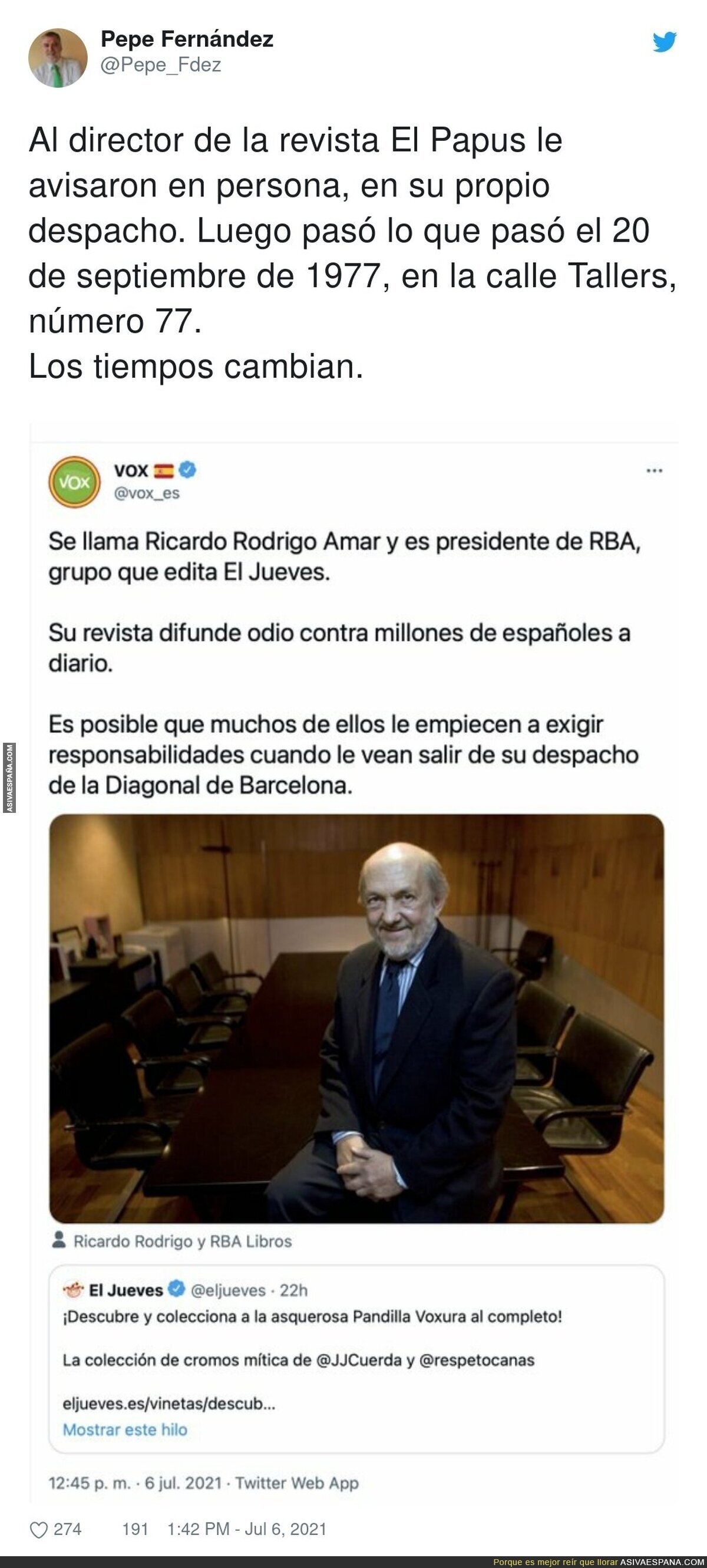 ¿La fiscalía tampoco verá indicios de nada en esto?