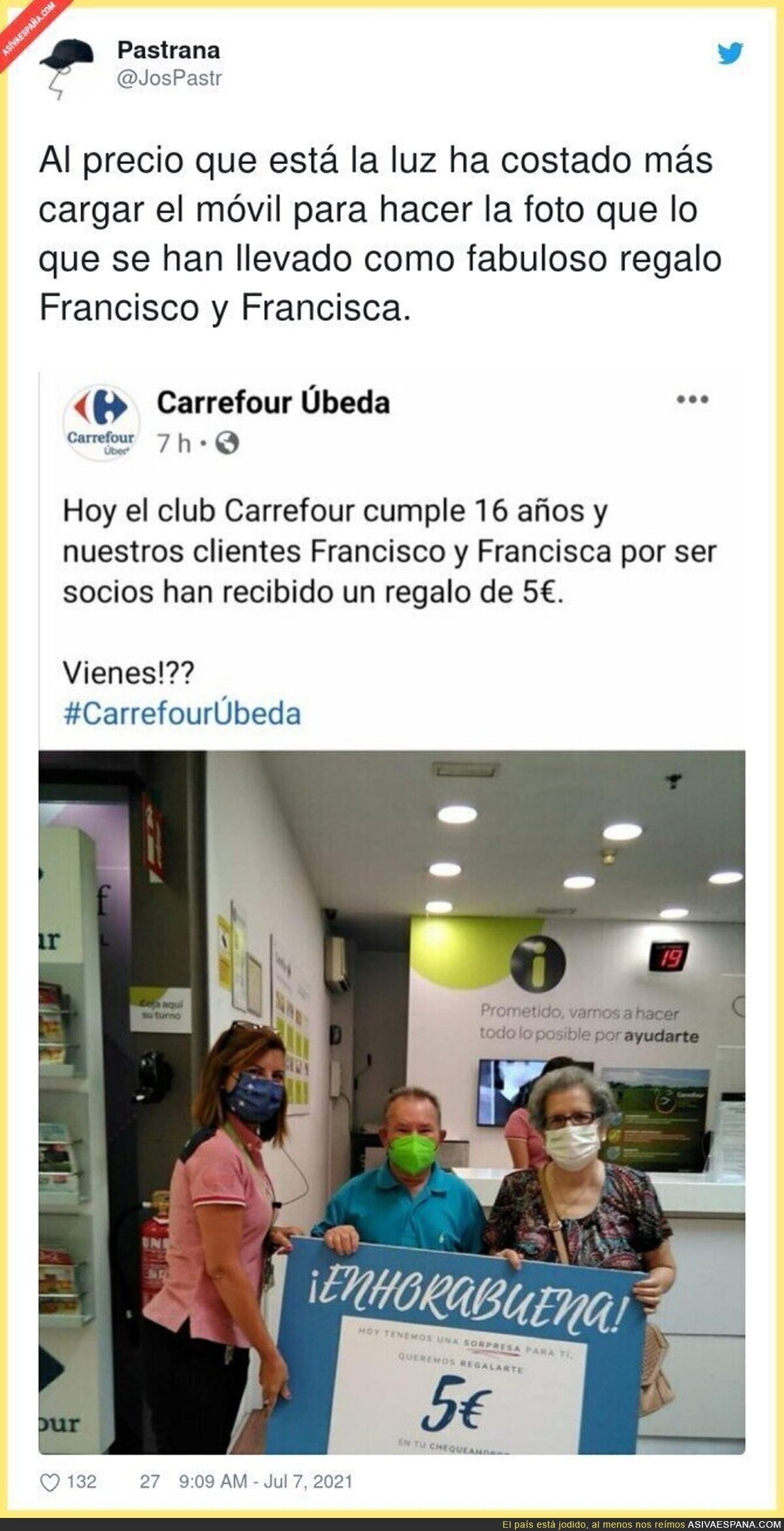 Tirando la casa por la ventana en el Carrefour de Úbeda