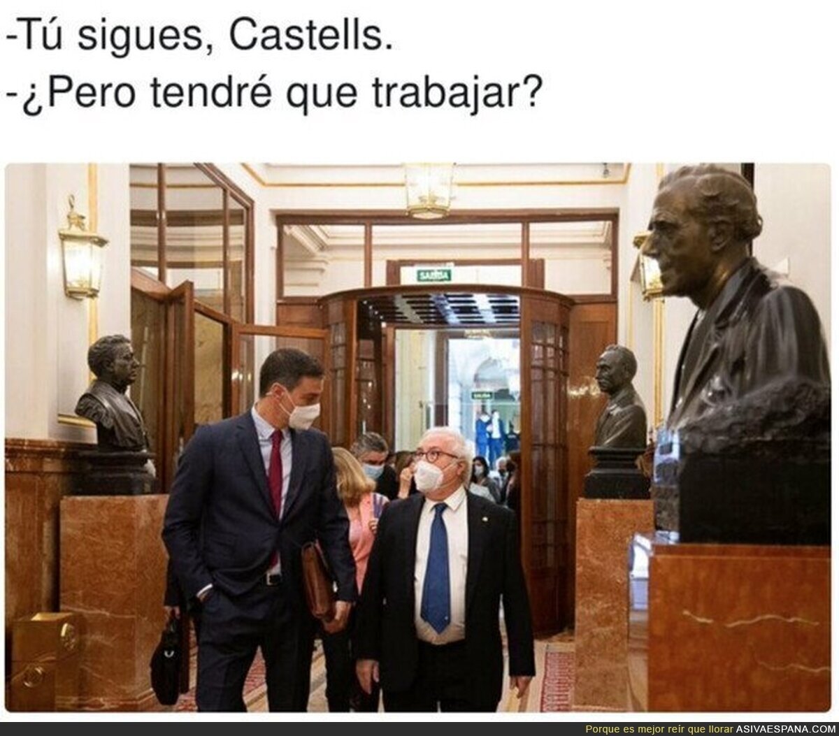 Castells... sigues de Ministro. ¿De qué Pedro?