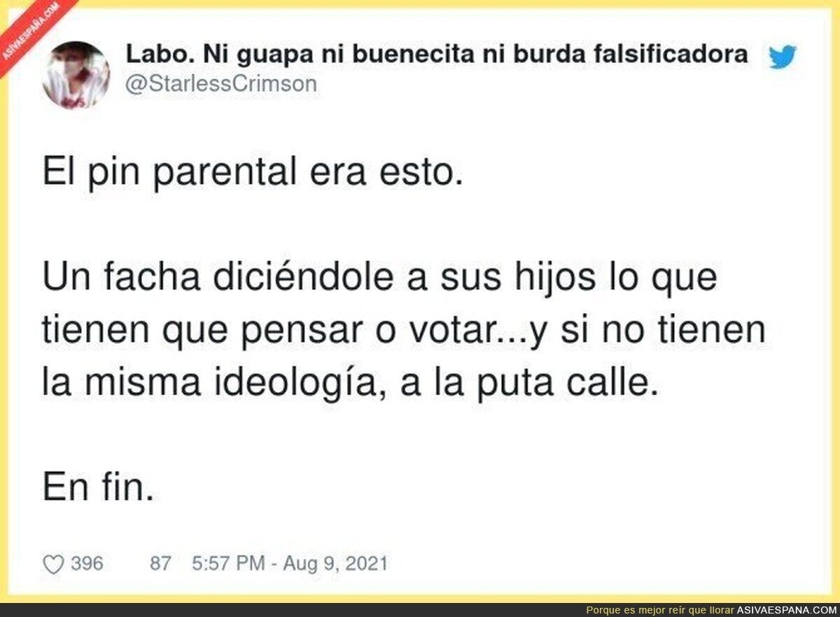 Esto es lo que quiere VOX para sus hijos y para los tuyos