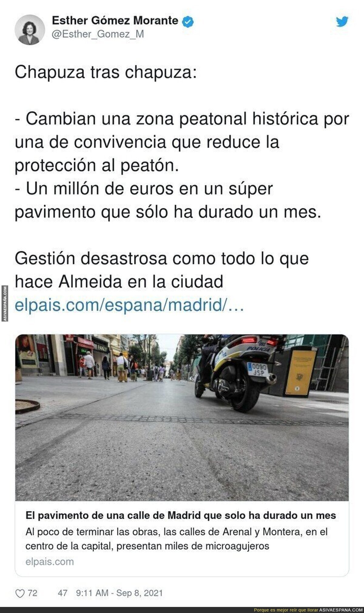 Una más en Madrid