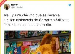 No se de qué hablas. Los libros los escribe Gerónimo Stilton y el de la foto es Gerónimo Stilton, por @RocioMDP