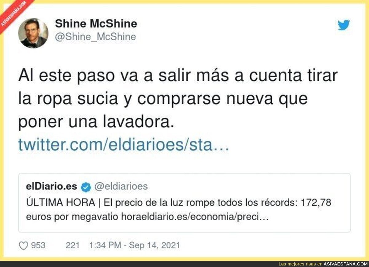 ¿Acaso la ropa del Primark ya aguanta más del segundo lavado? Vaya visionarios, por @Shine_McShine