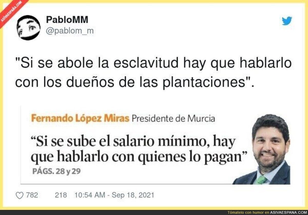 Si quiere seguir comiendo panceta, que lo hable con el cerdo, por @pablom_m