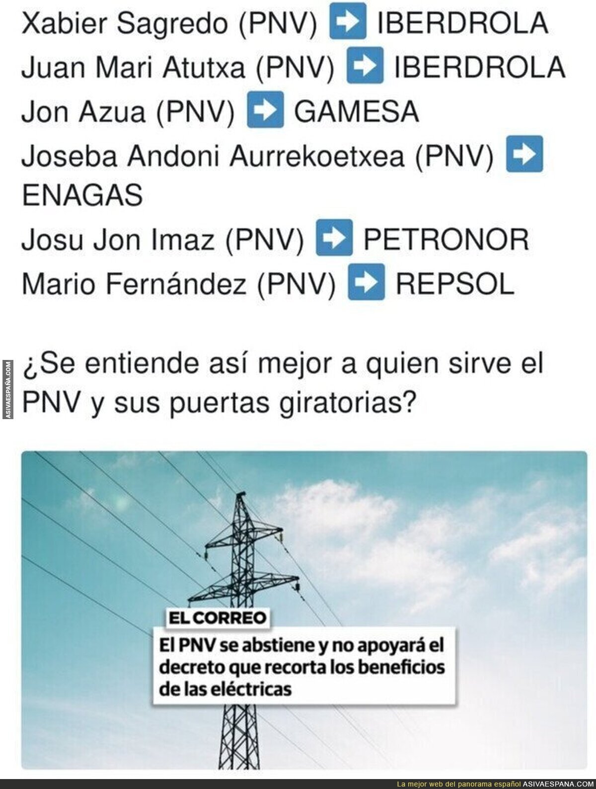 La utilidad del PNV