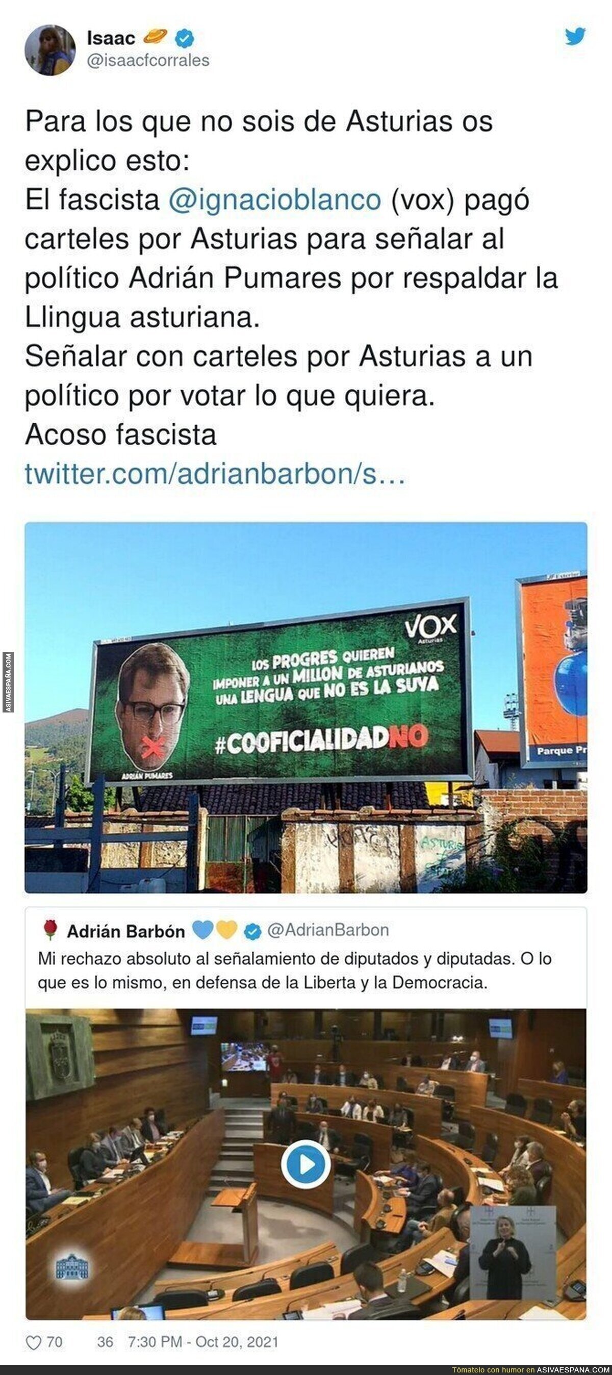 Es inadmisible lo de VOX