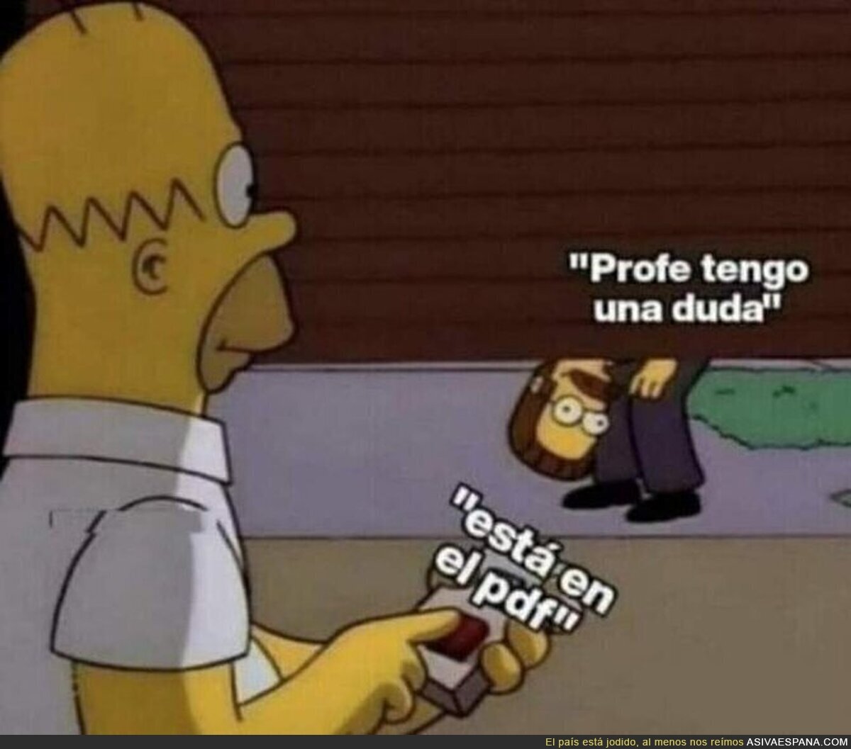 Típico de los profesores