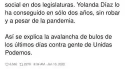 Todos contra Yolanda Díaz por hacer bien su trabajo