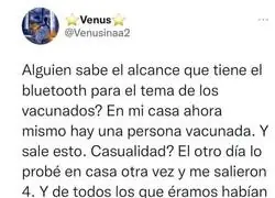 Esta persona se queja de un bluetooth que se ha intentado conectar tras vacunarse y recibe una respuesta grandiosa