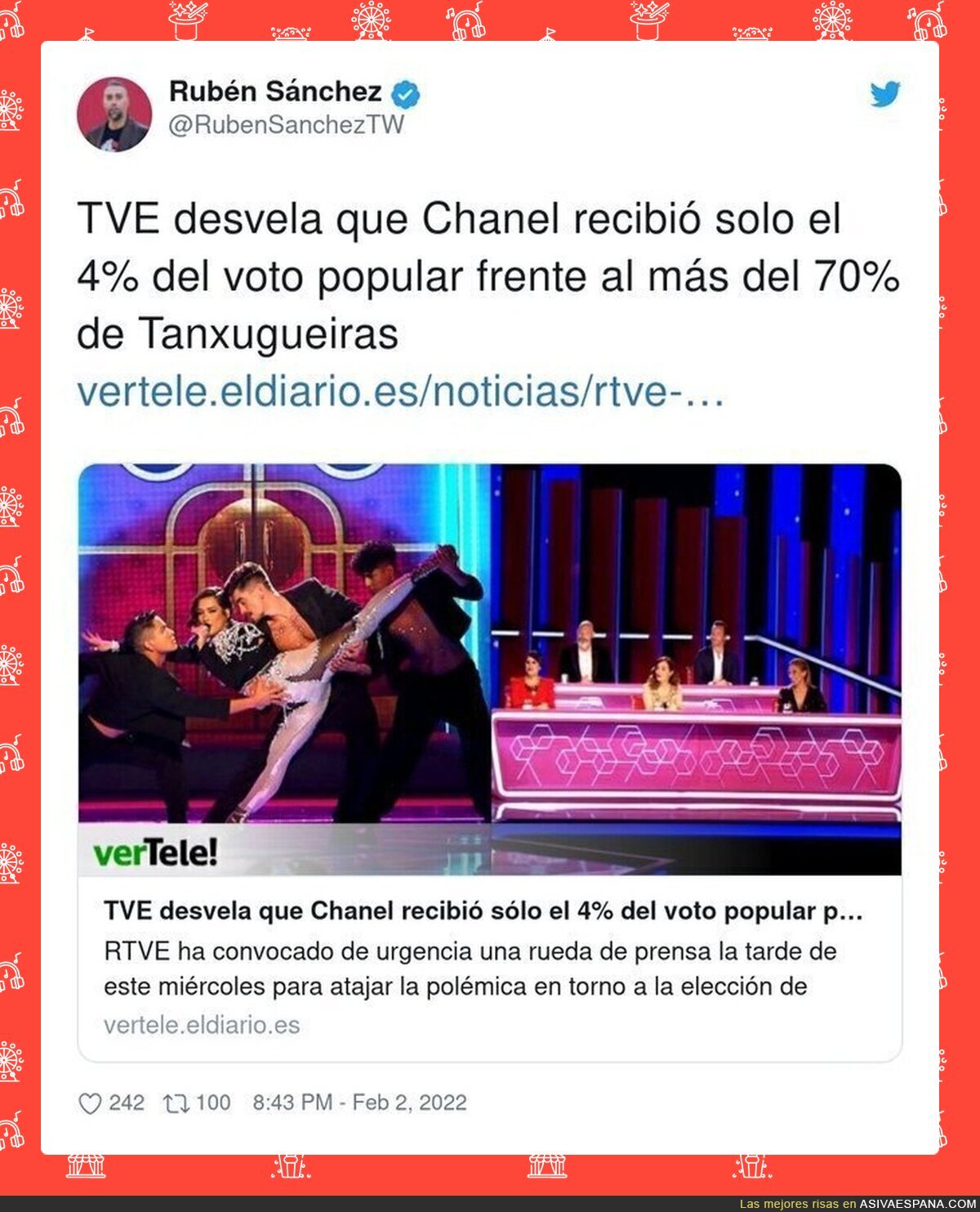 Chanel irá a Eurovisón sin el apoyo del público