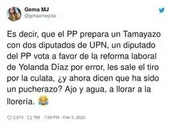 Ridículo espantoso del PP