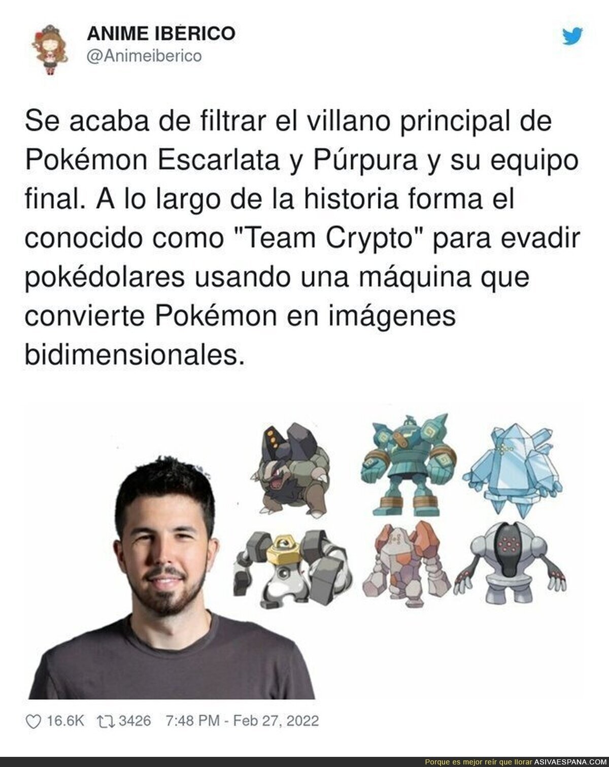 El nuevo villano de Pokémon Españita