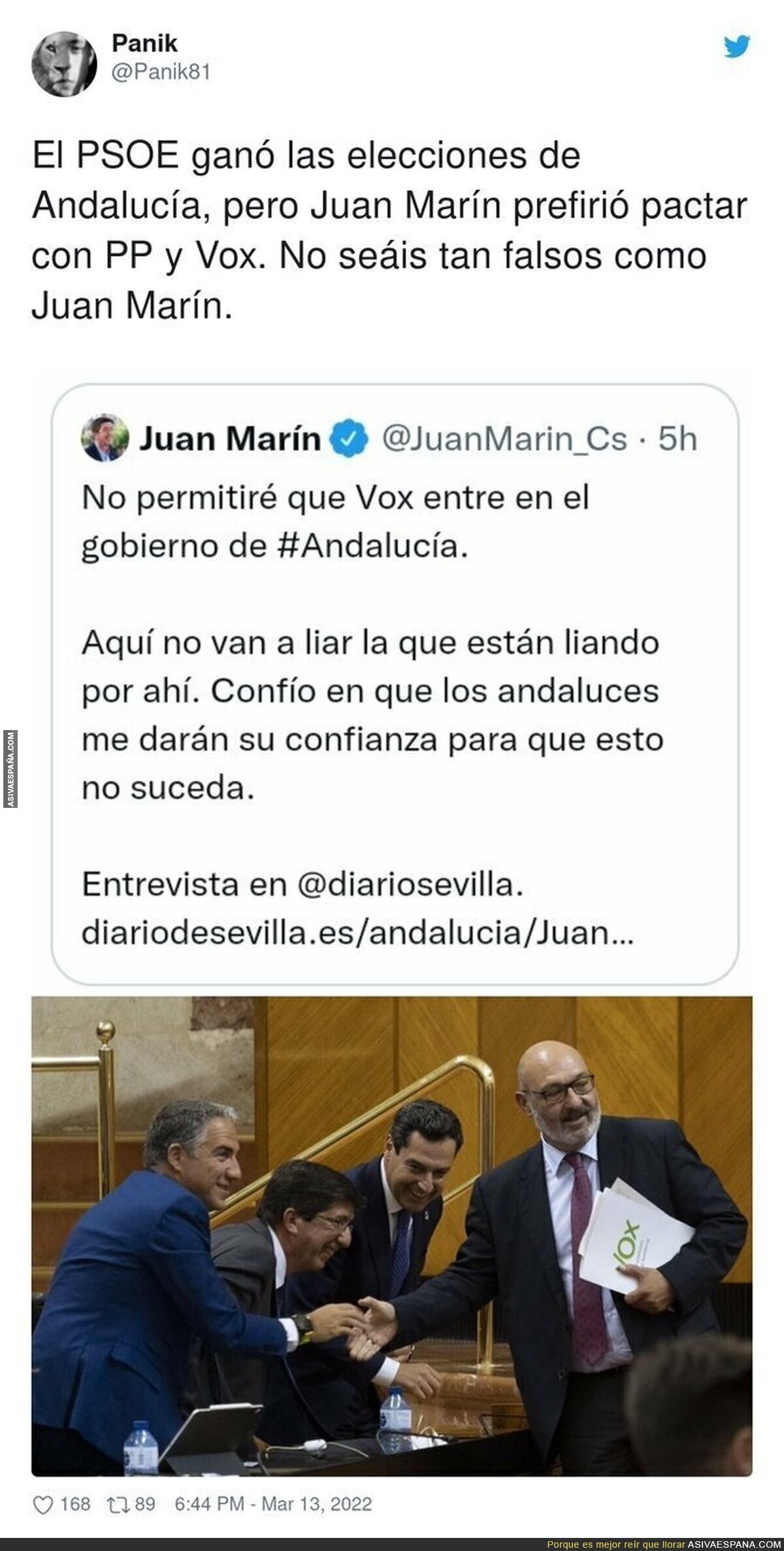 La doble cara de Juan Marín