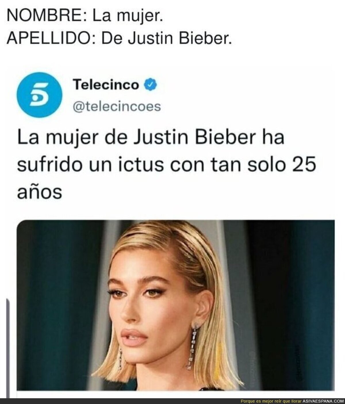 No era tan complicado escribir su nombre