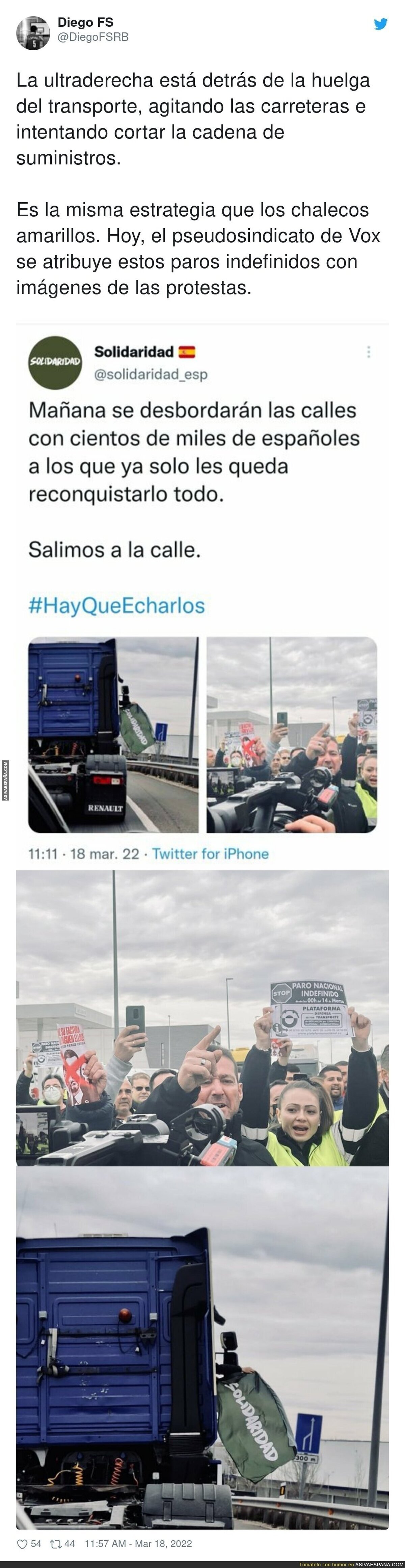 La ultraderecha en busca del colapso del país con los transportes