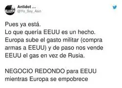 Estados Unidos sale ganando del conflicto Rusia-Ucrania