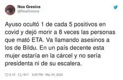 Isabel Díaz Ayuso es un peligro público