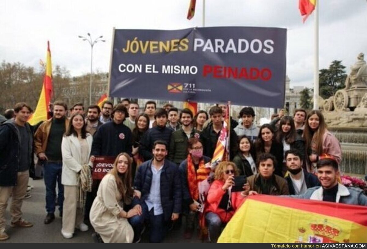 Cayetanos manifestándose