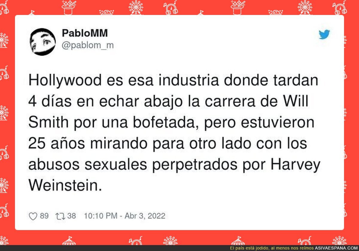 Es para sorprenderse con Hollywood