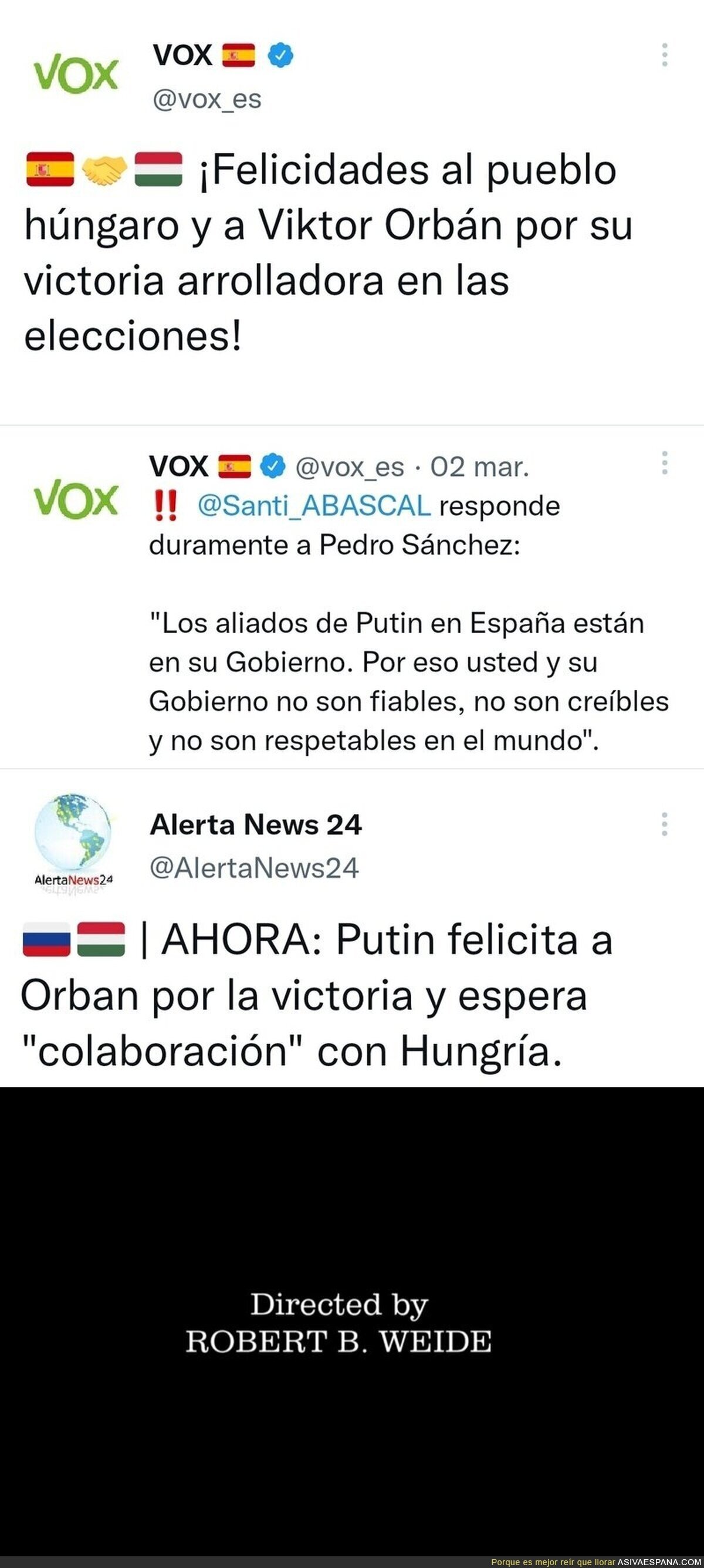 Putin y VOX más unidos que nunca