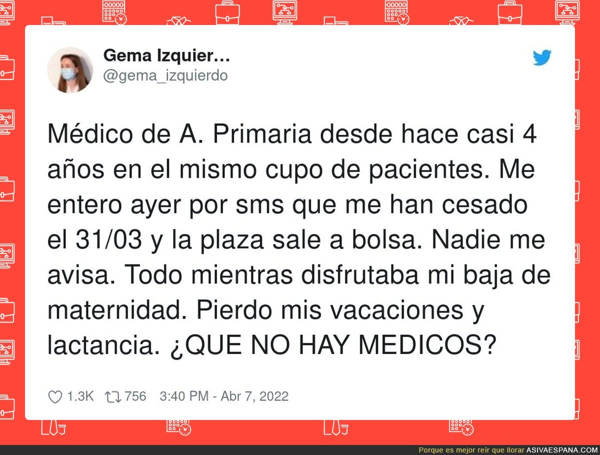 Así se trata a los sanitarios en España