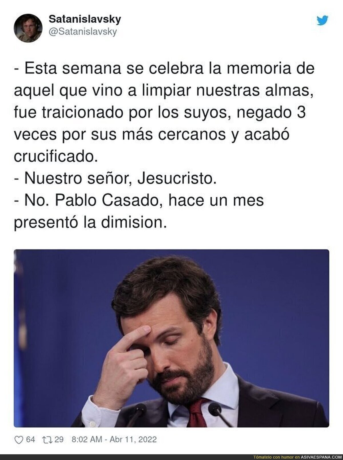 Un momento de silencio para Pablo Casado