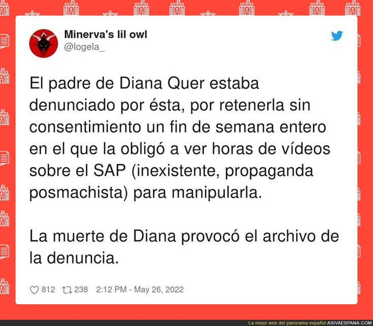 El peligro del padre de Diana Quer