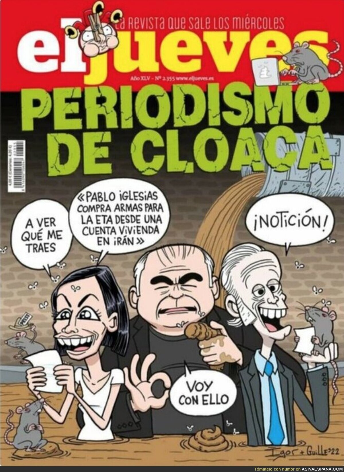 Portadón de @eljueves, esa revista que no se calla