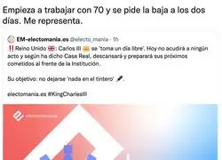 Carlos III ya se pide fiesta al segundo día, tremendo, por @SiberetSiberet