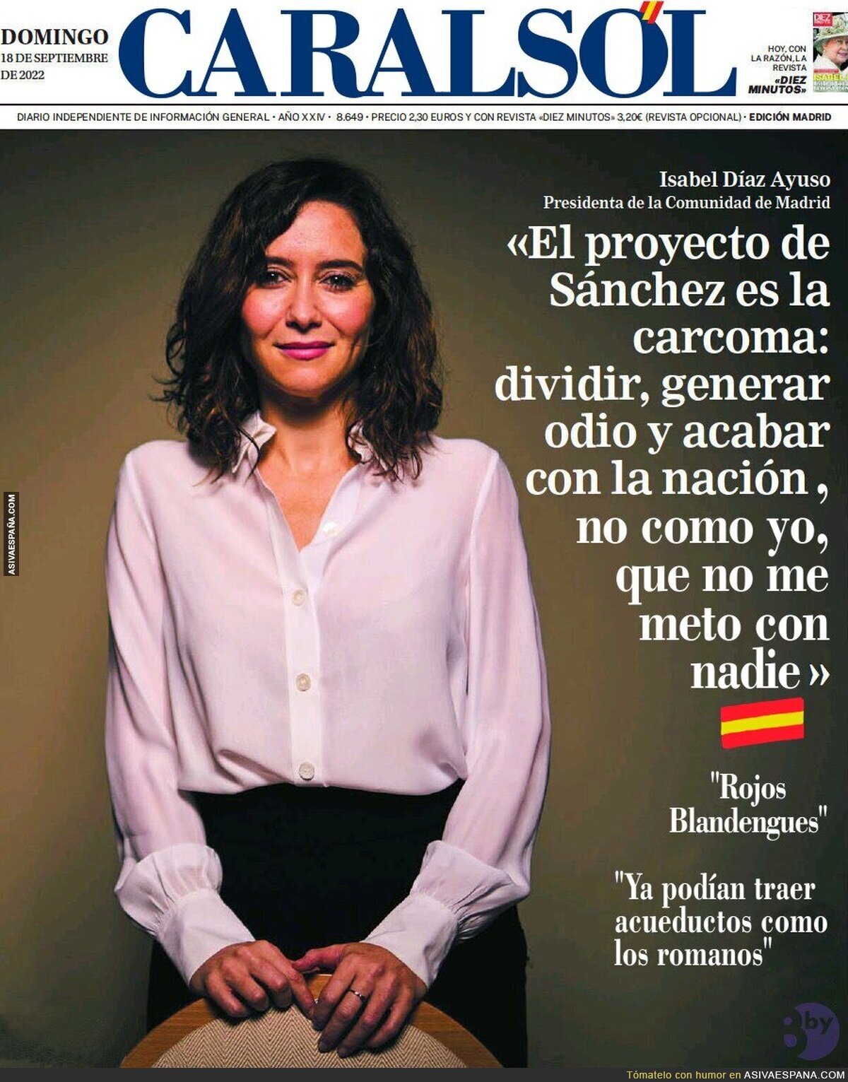 CARALSOL. suplemento dominical de La Razón dedicado a Ayuso