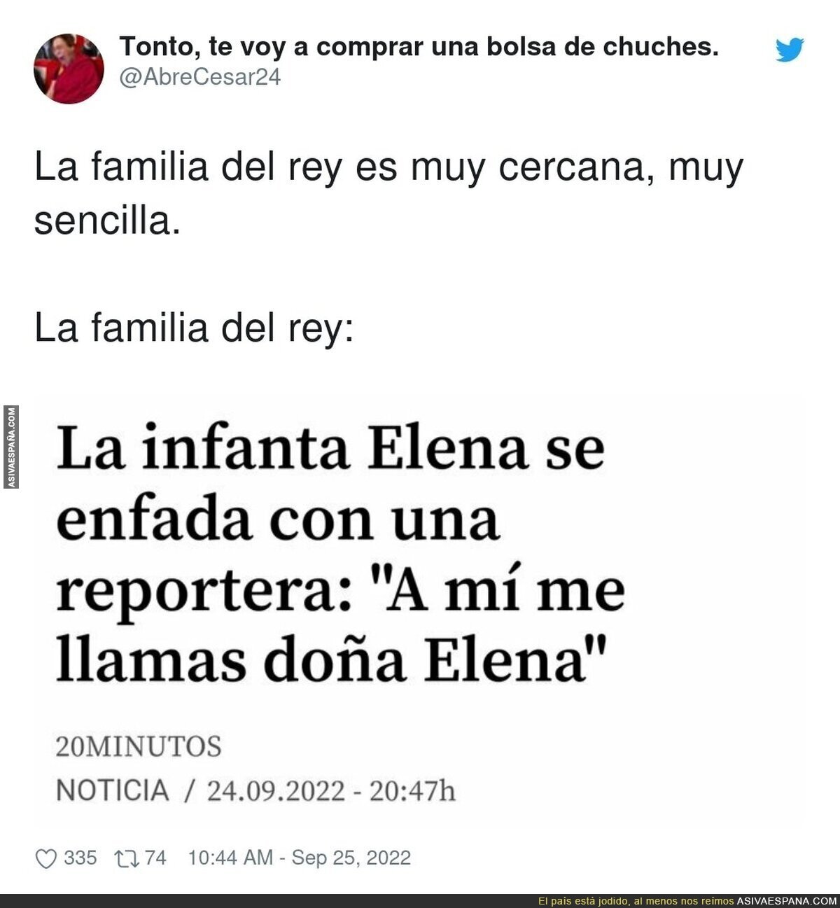 Invent. No creo que sea capaz de decir una frase tan larga ella sola