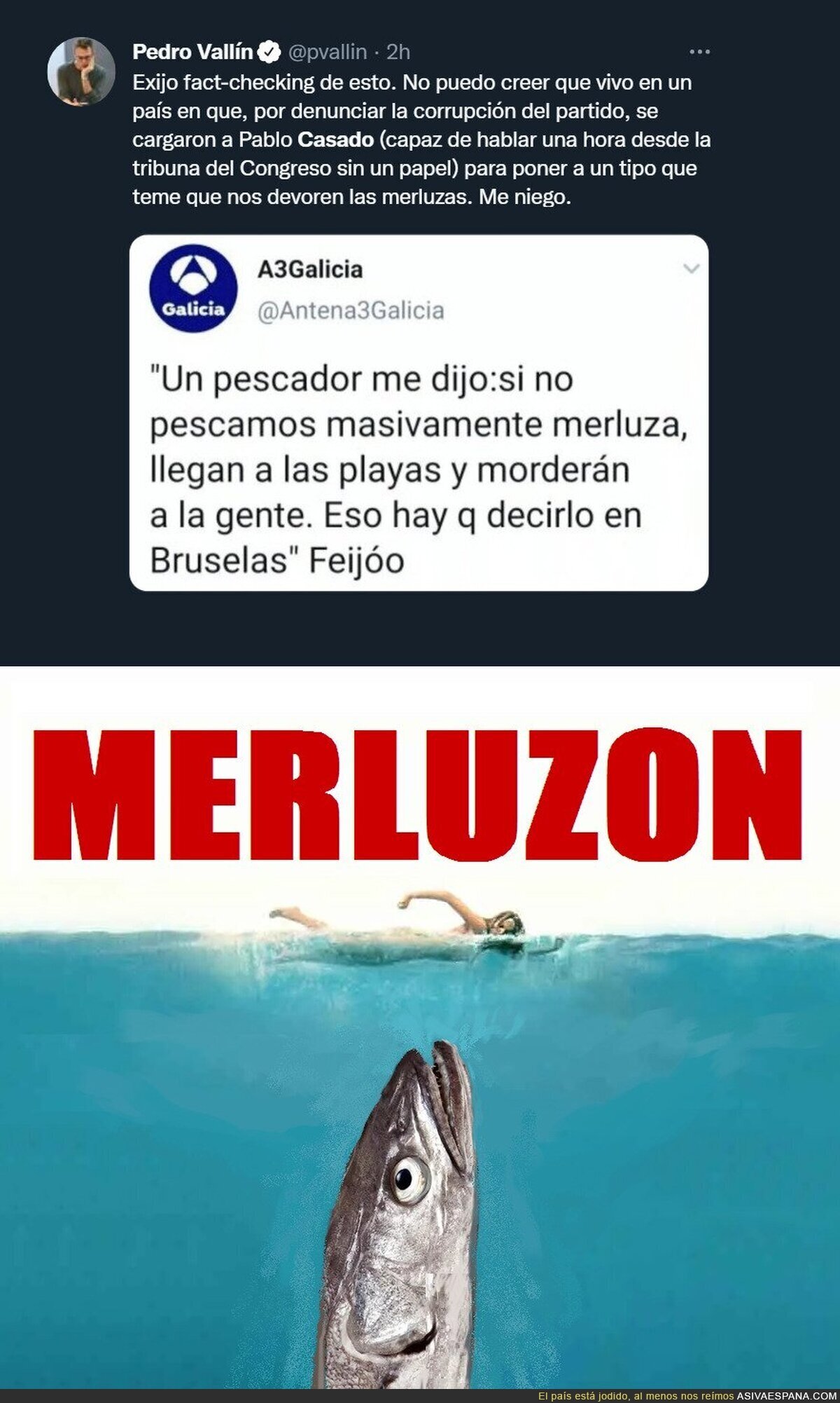 El remake de TIBURÓN de la mano de Feijóo