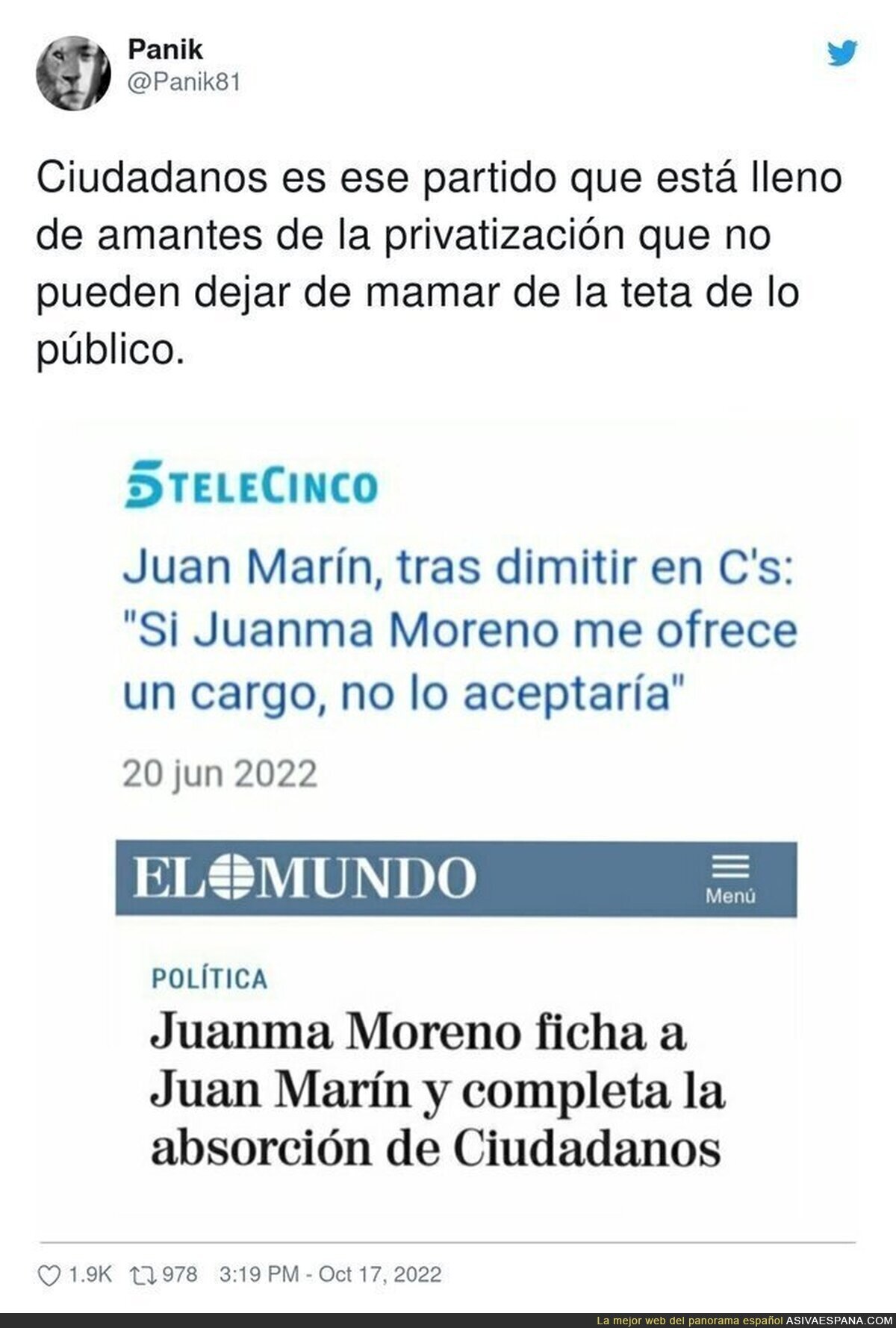 Ciudadanos ya es una pata más del PP