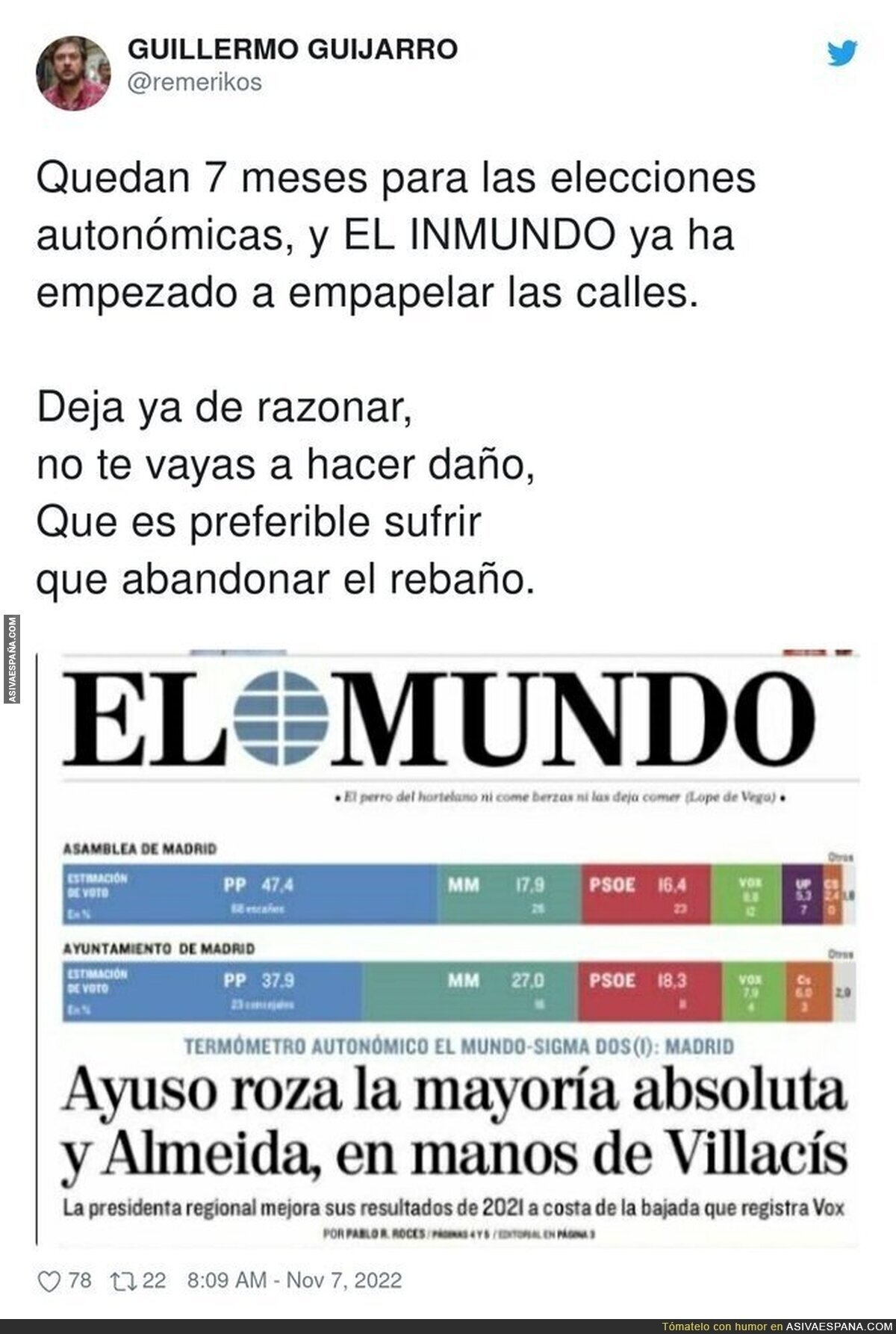 'El Mundo' ya empieza a intentar influenciar