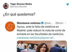 Isabel Díaz Ayuso no se ponen de acuerdo