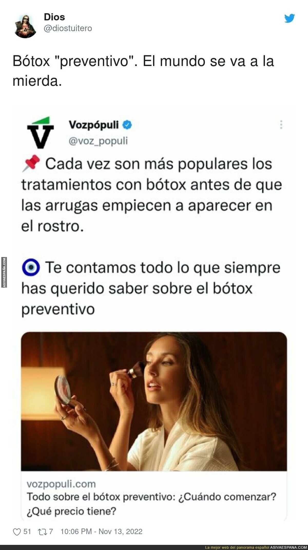 Dí que sí. Y ponerse bastón antes de estar cojo también