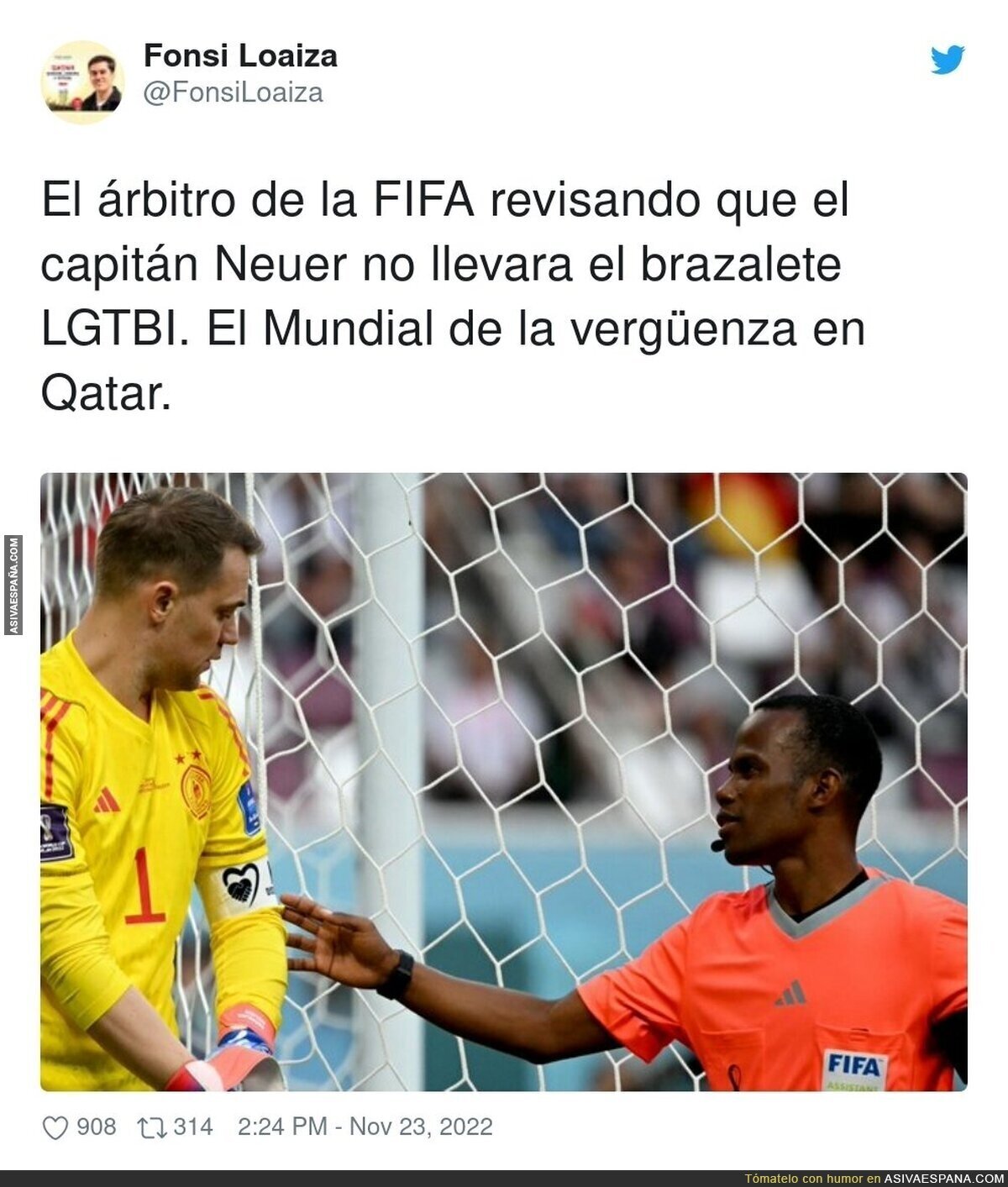 Repugnante absoluto lo que pasa en Qatar