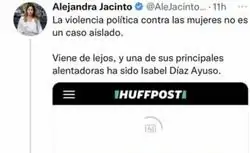 Alejandra Jacinto de Podemos denuncia la violencia política y queda retratada por esto que hizo en el pasado