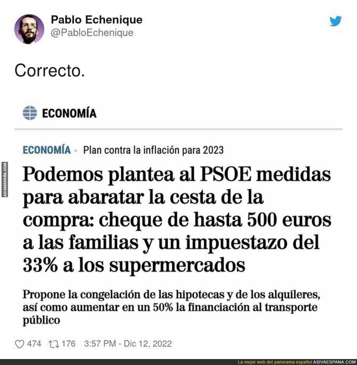 Una gran medida que esperemos que salga adelante