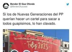 Las Nuevas Generaciones del PP intentando ofender a la izquierda