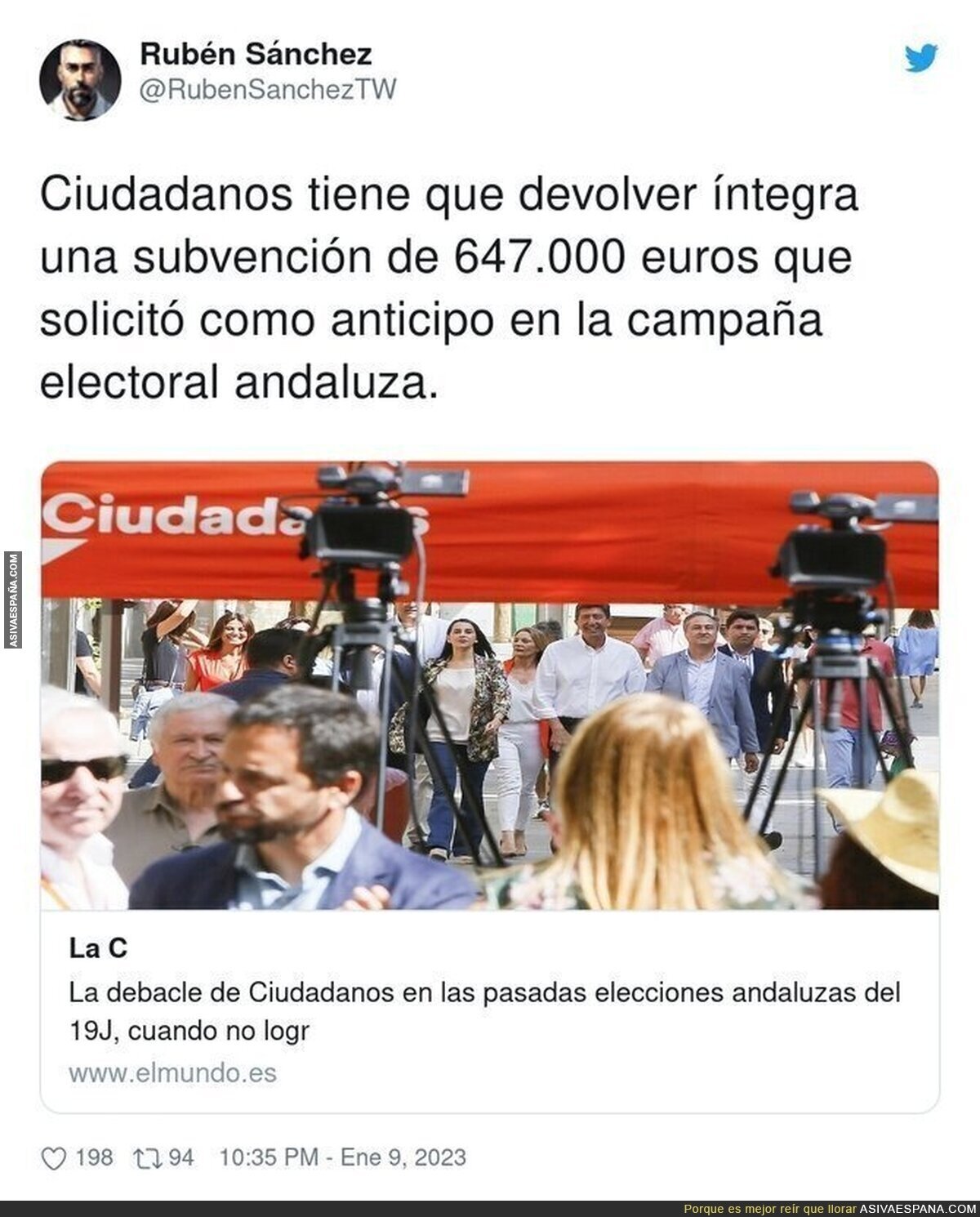 Nada le sale bien a Ciudadanos