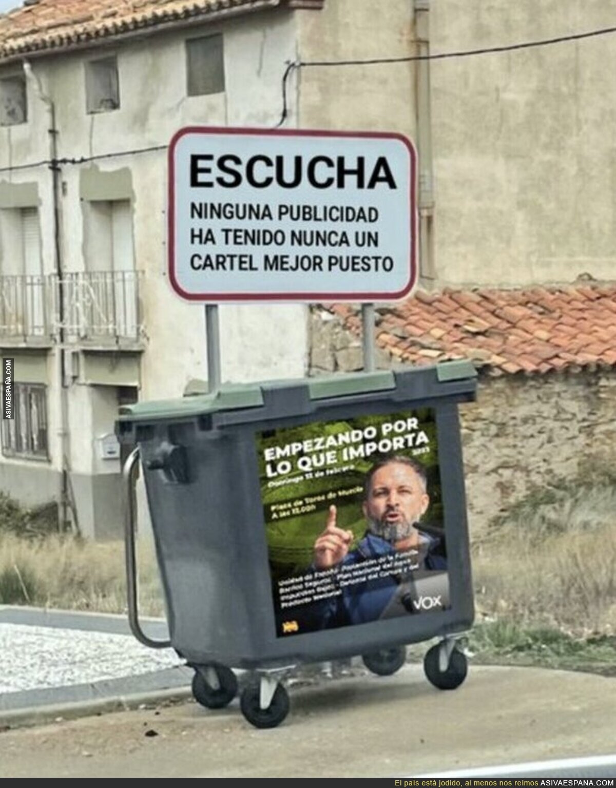 Un cartel bien colocado