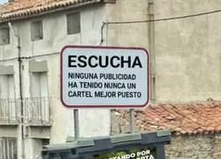 Un cartel bien colocado