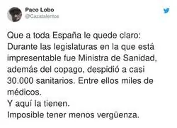 Ana Pastor cree que los españoles tienen muy poca memoria