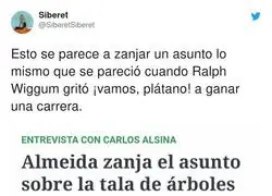 José Luis Martínez Almeida y su gran frase sobre la tala de árboles