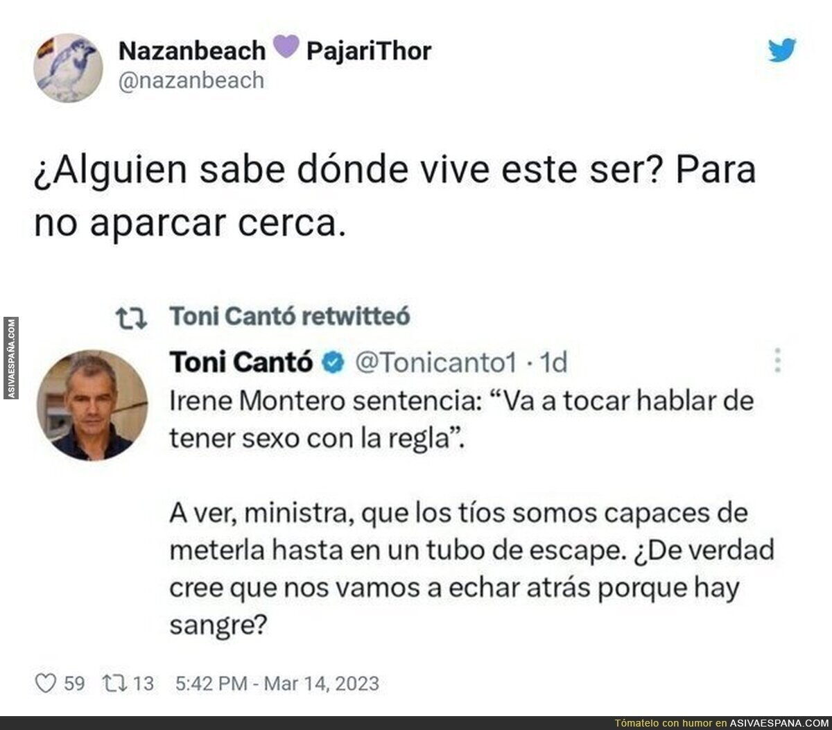 Toni Cantó da realmente asco