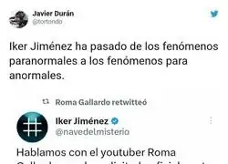 Menudo giro más curioso ha pegado el programa de Iker Jiménez