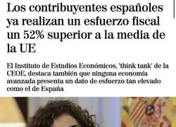 ¿Pero España no pagaba menos impuestos que la media europea?